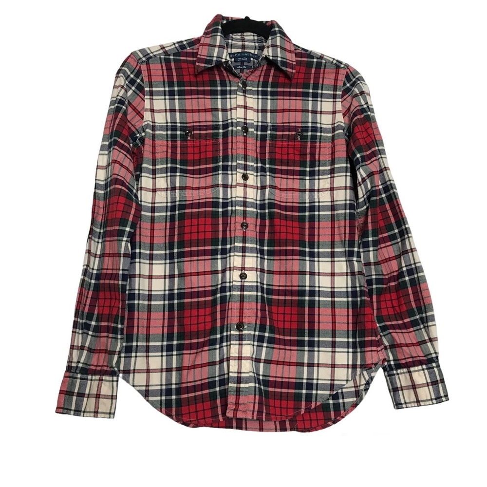 Ralph Lauren Red Plaid Button Down Shirt